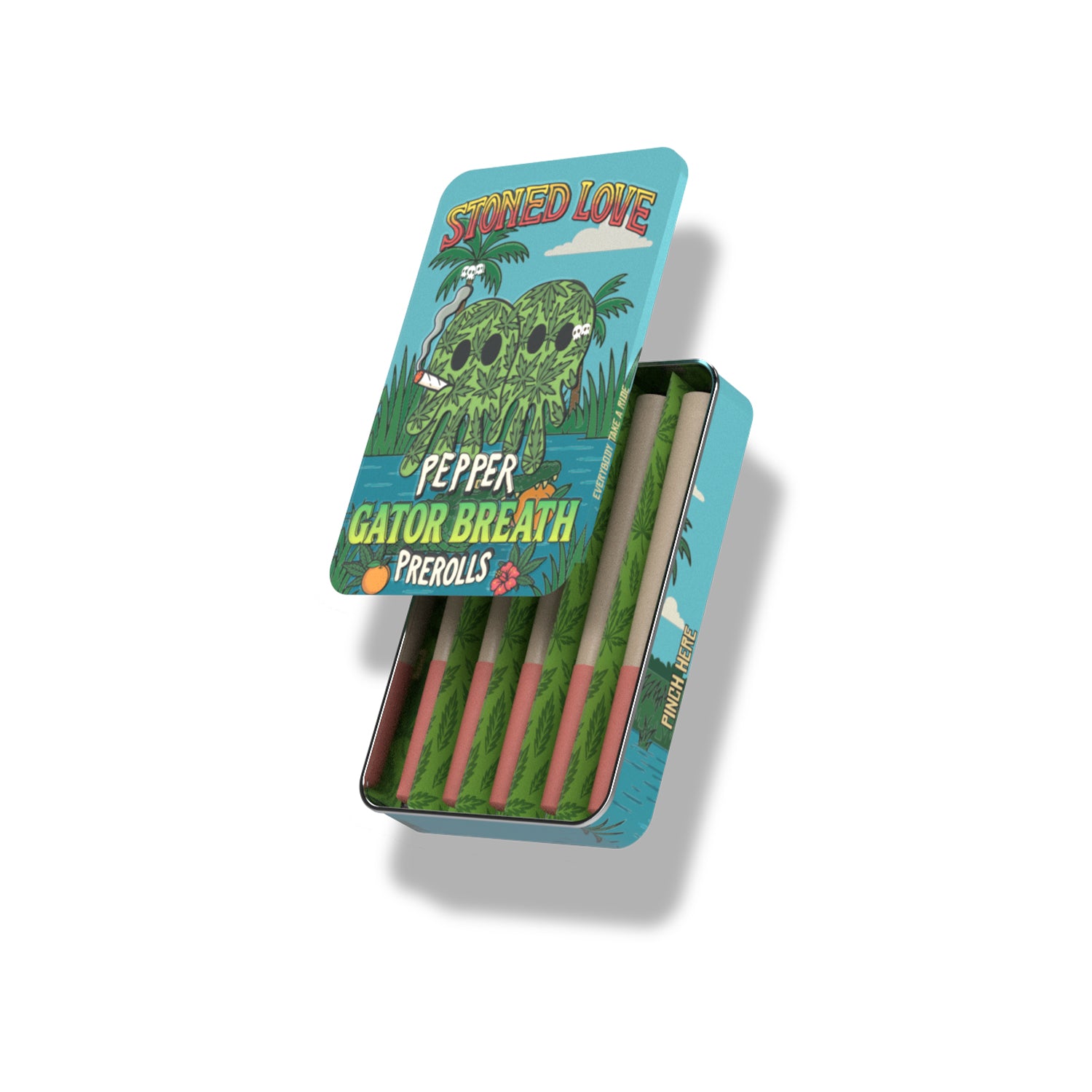 Stoned Love Pre-Rolls Gator Breath (5 joints)